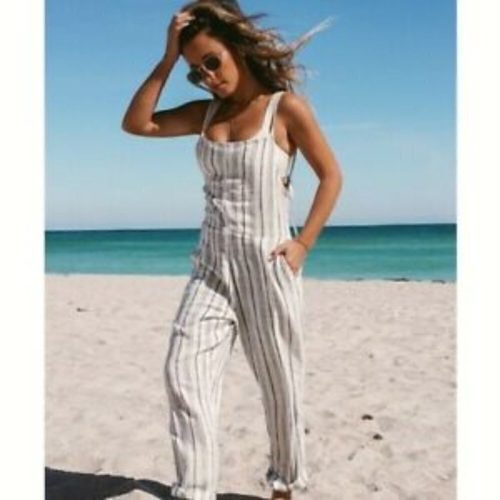L*SPACE Sadie Jumpsuit in Summer Nights Stripe Size L
